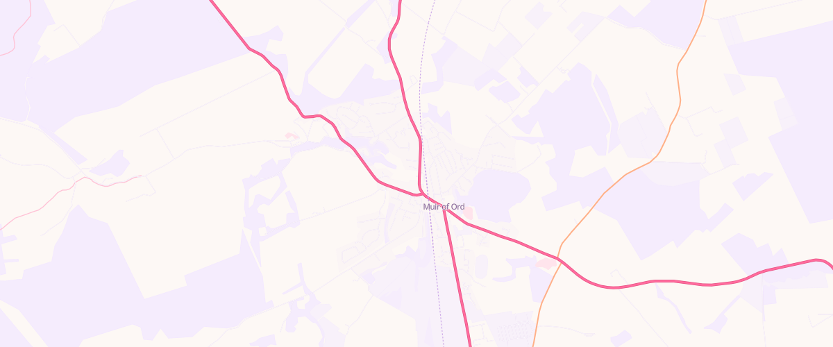 Map showing the location of Ord Service Station