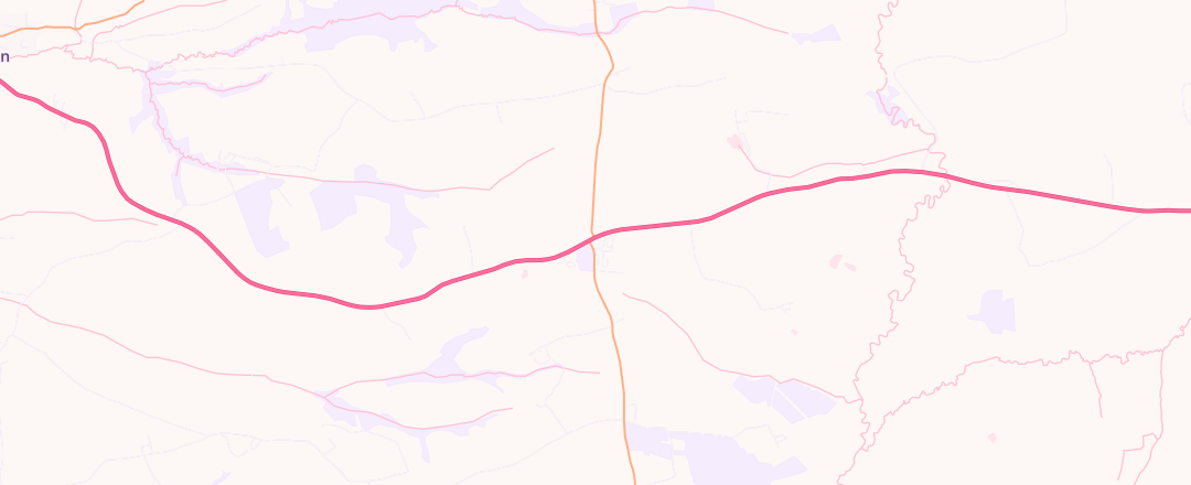 Map showing Red Post Service Station, Bude