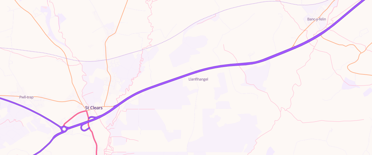 Map showing the location of Ascona Forge Filling Station