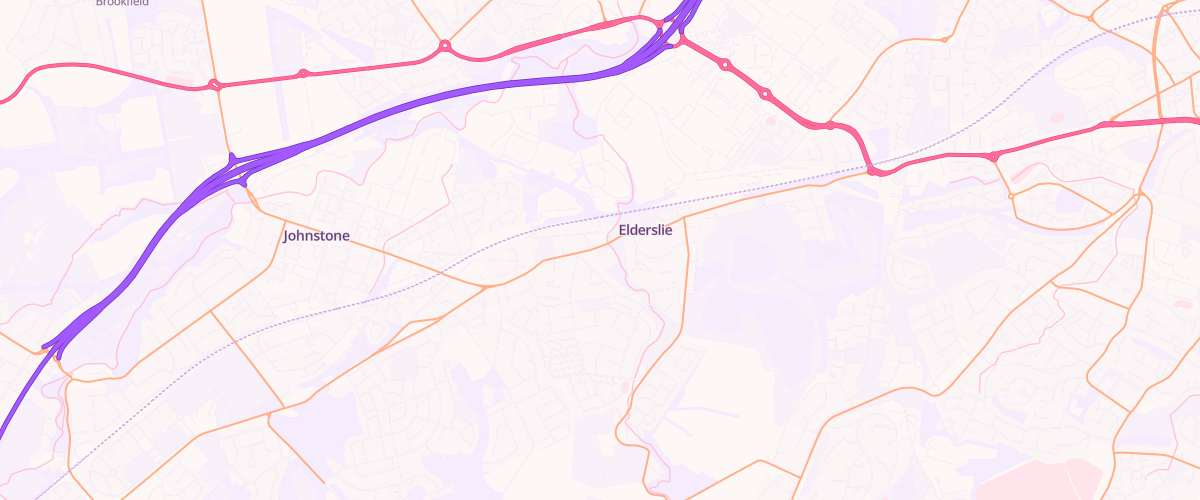 Map showing the location of Mfg Elderslie
