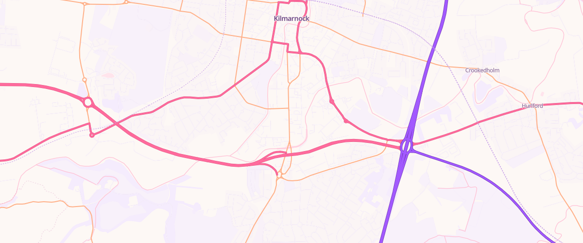 Map showing the location of Glencairn Service Station