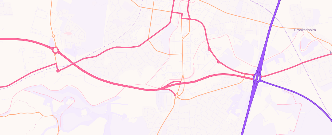 Map showing Arc Performance, Kilmarnock