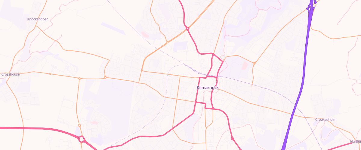 Map showing the location of Mfg Morrisons Kilmarnock