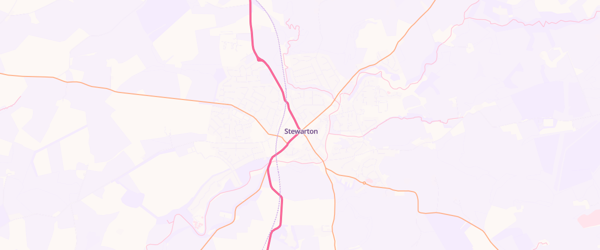 Map showing the location of Blaire Garage Service Station