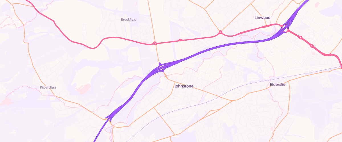 Map showing the location of Mfg Morrisons Johnstone