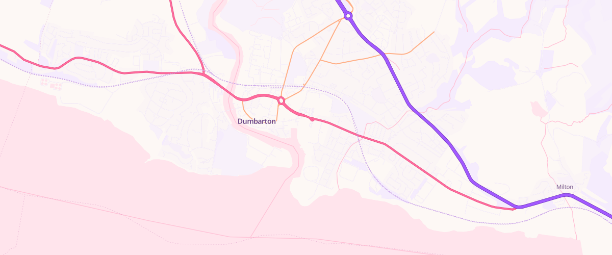 Map showing the location of Mfg Morrisons Dumbarton