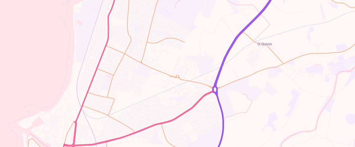 Map showing the location of Asda Ayr Superstore