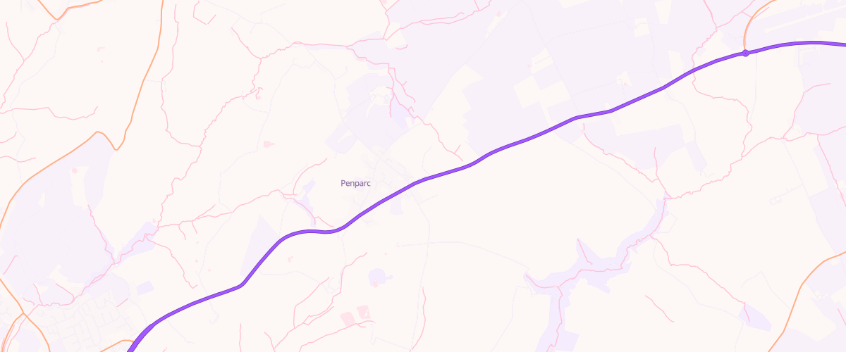 Map showing the location of O C Davies Son
