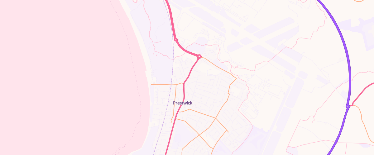 Map showing the location of Tgc Prestwick