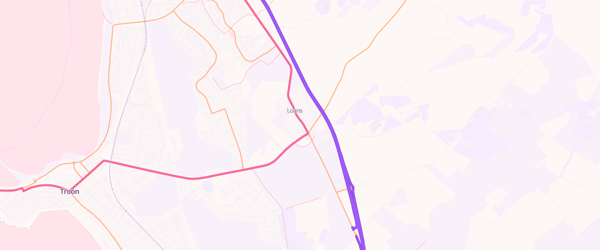 Map showing the location of Highland Fuels Ltd