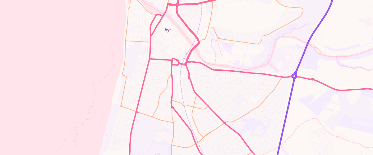 Map showing the location of Mfg Morrisons Ayr