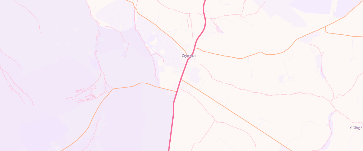 Map showing the location of Siop Y Frenni