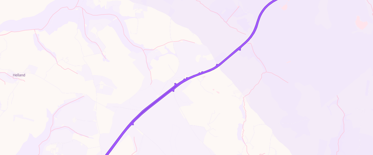 Map showing the location of Penlan Service Station