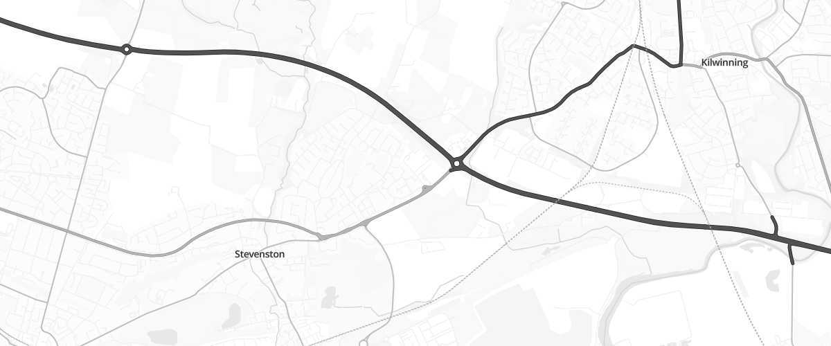 Map showing the location of Mfg Morrisons Stevenston