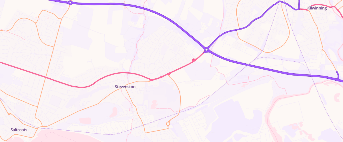 Map showing the location of Mfg Morrisons Stevenston