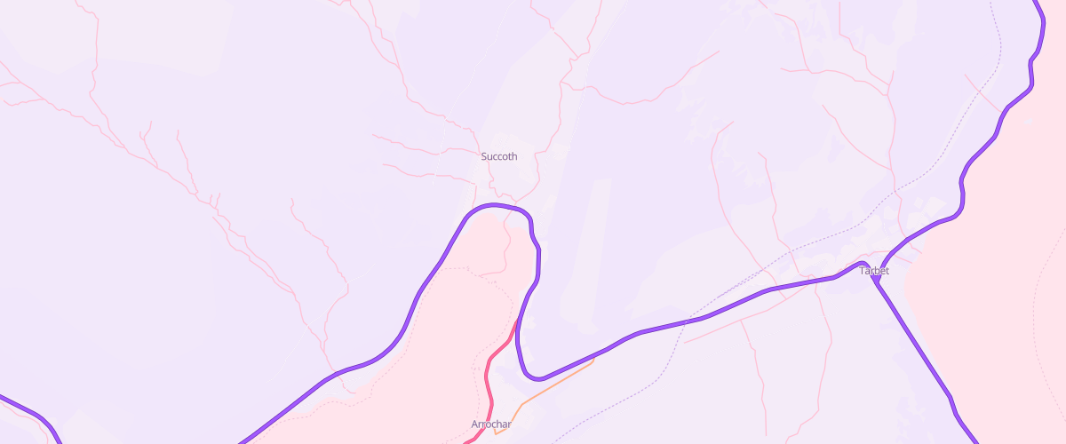 Map showing the location of Arrochar Fuel Express Automat