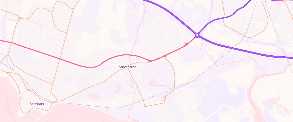 Map showing the location of Ardeer Services