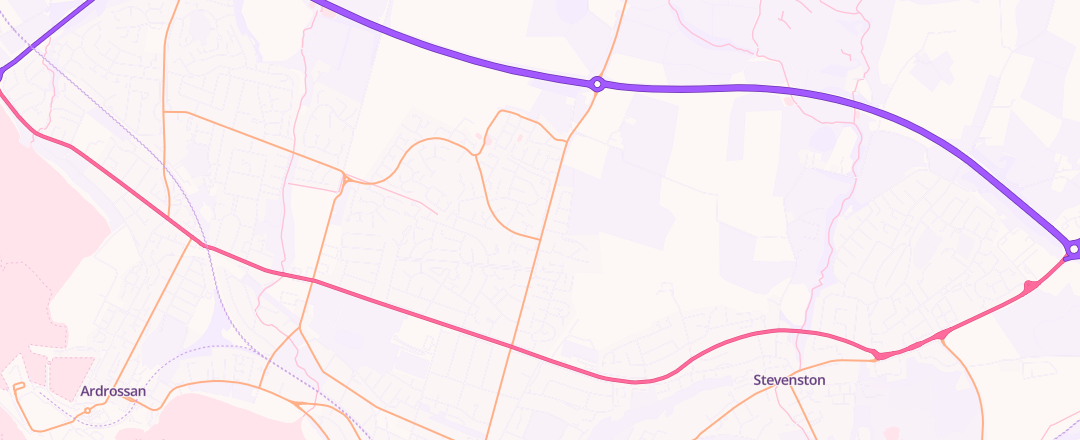 Map showing Halfords Autocentre, Saltcoats
