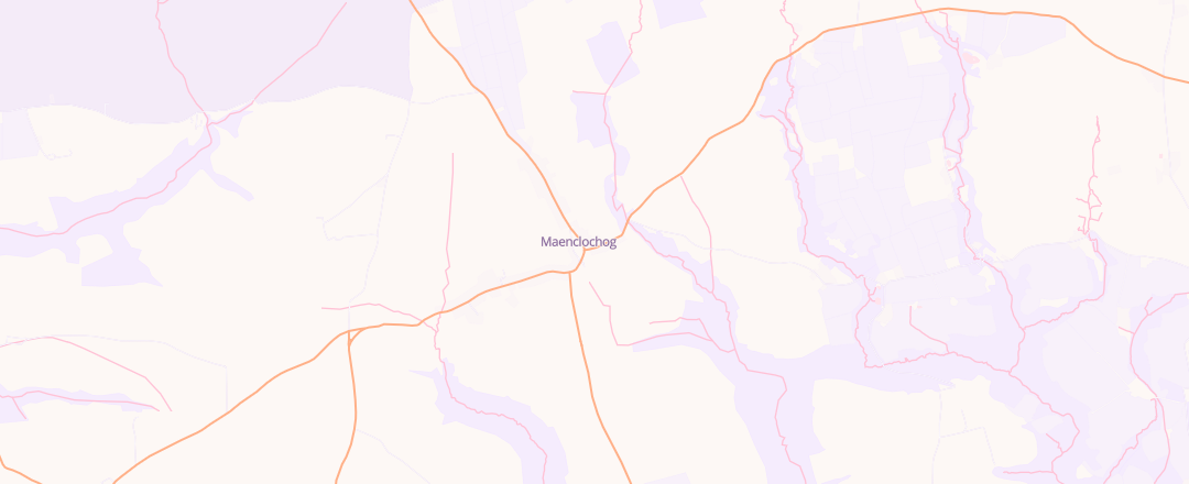 Map showing Central Garage, Clynderwen