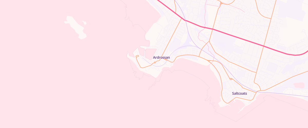 Map showing the location of Asda Ardrossan Supermarket