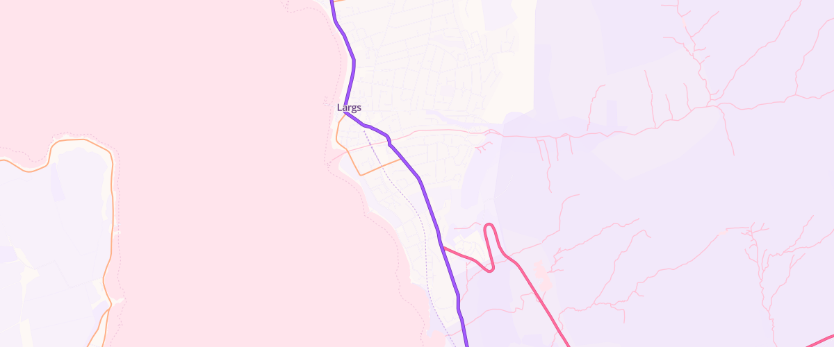 Map showing the location of Castlebay Filling Station