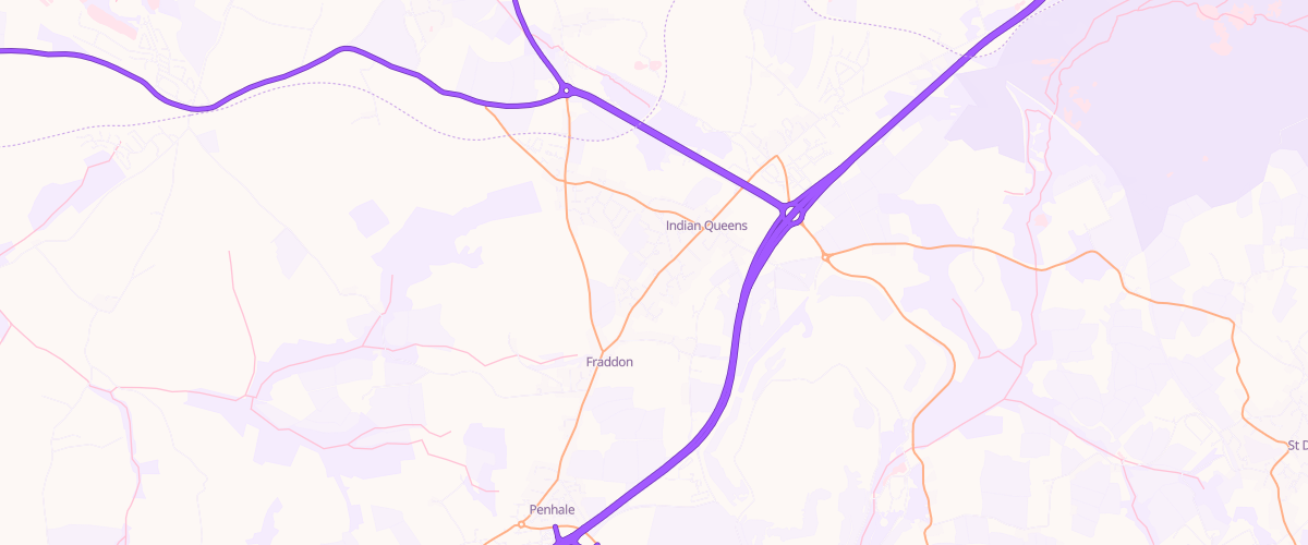 Map showing the location of Queens Garage