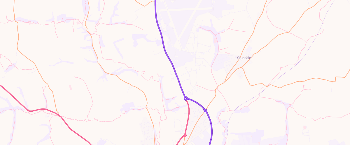 Map showing the location of Mfg Haverfordwest