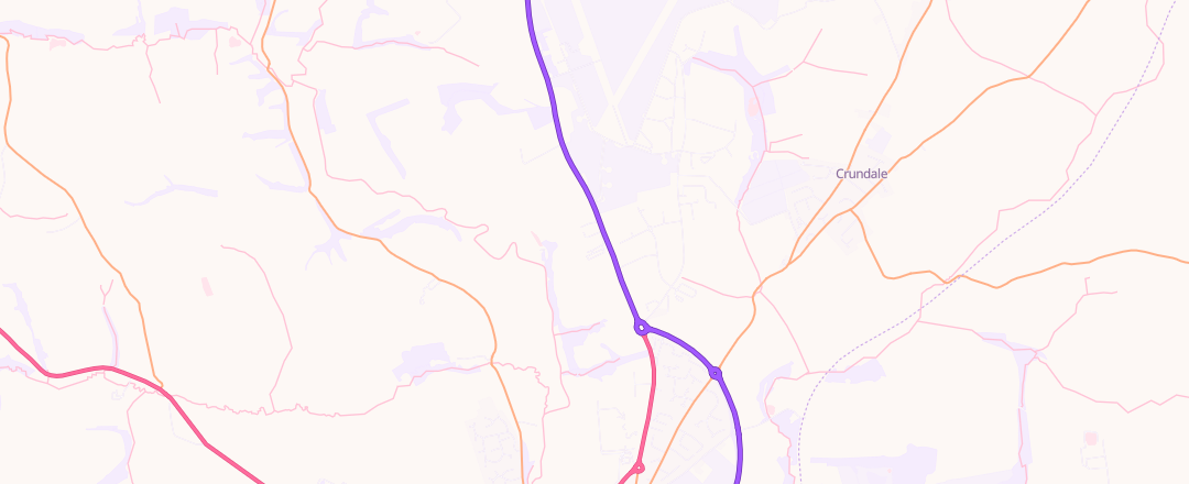 Map showing Dunlop Motor Services, Haverfordwest