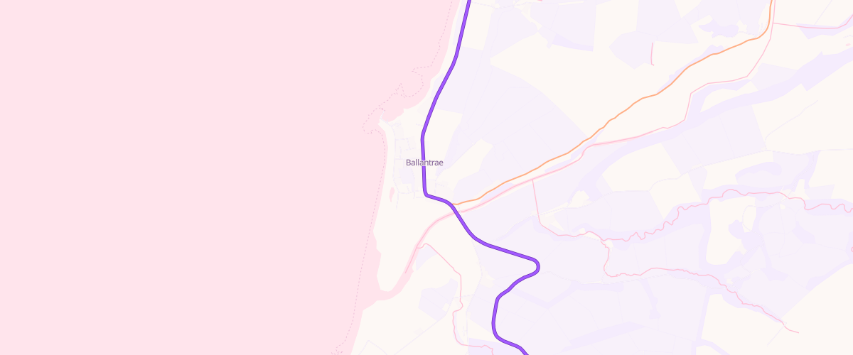 Map showing the location of Shellknowe Garage