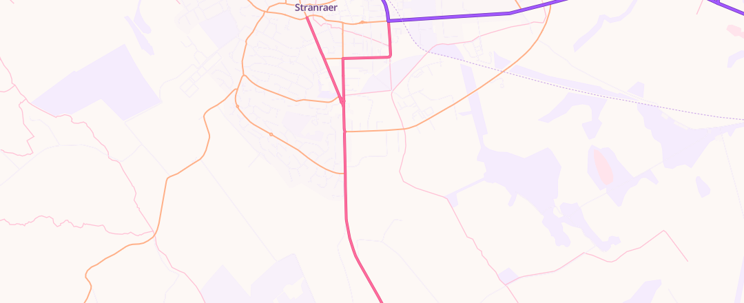 Map showing Halfords Autocentre, Stranraer