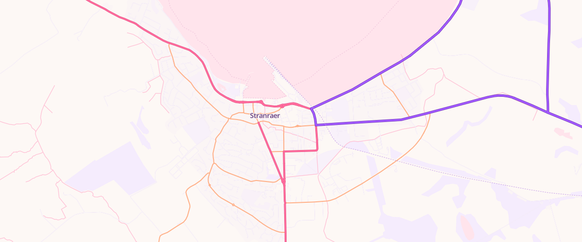 Map showing the location of Mfg Morrisons Stranraer