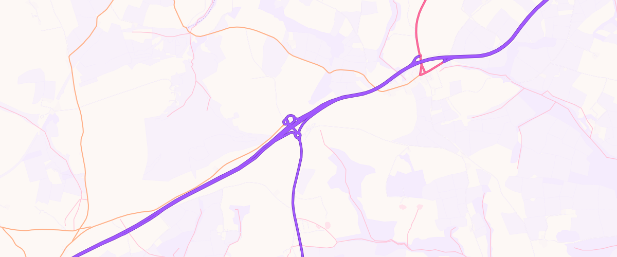 Map showing the location of Shell Carland Cross
