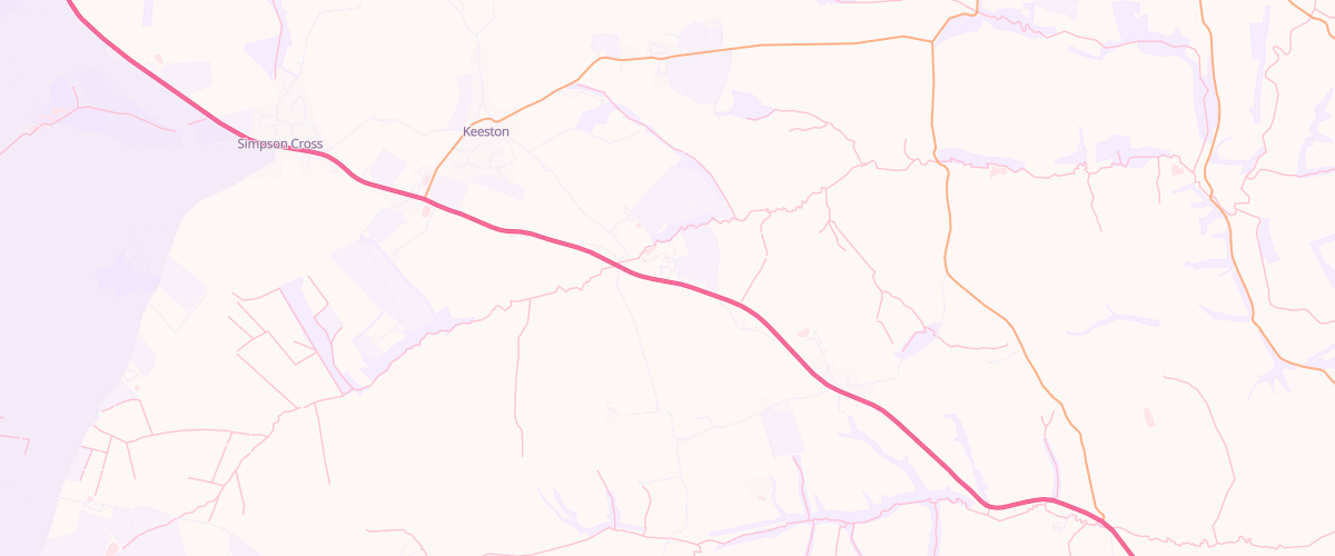 Map showing the location of Ascona Pelcomb Service Station
