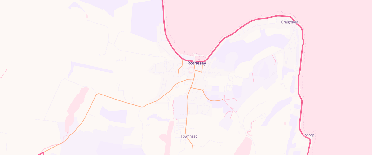 Map showing the location of W J Duncan
