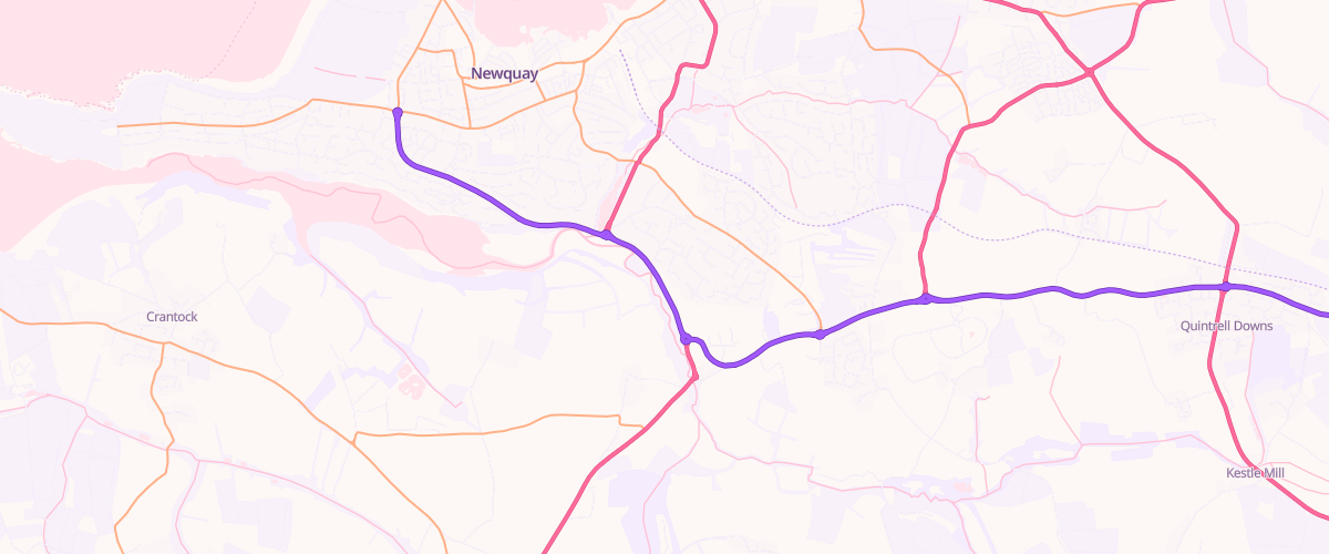 Map showing the location of Gannel Filling Station