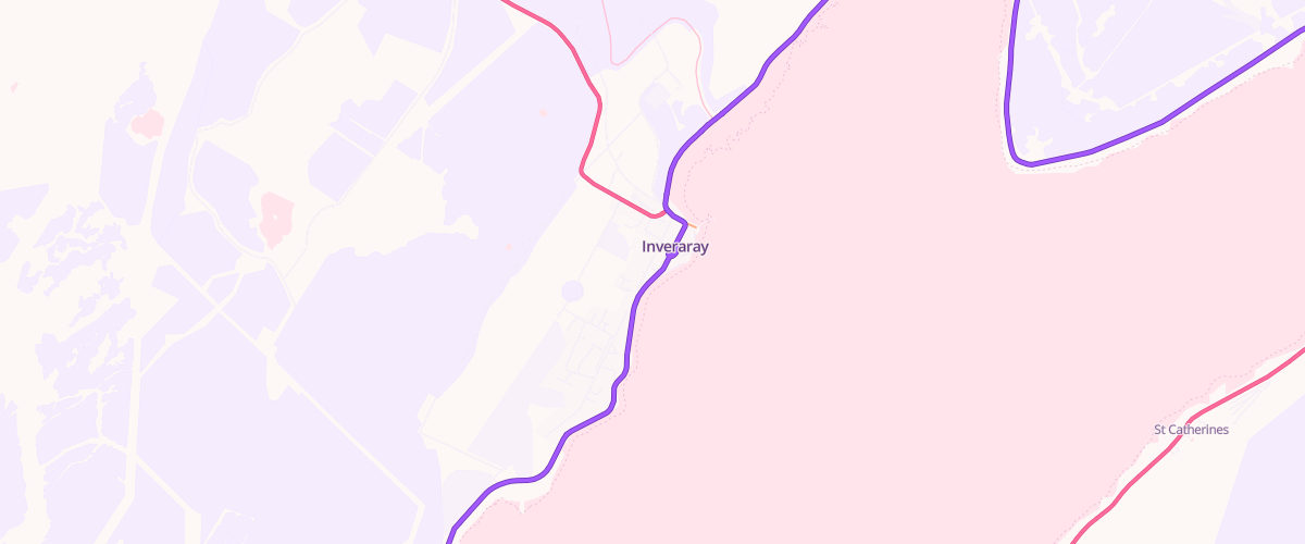 Map showing the location of W D Semple