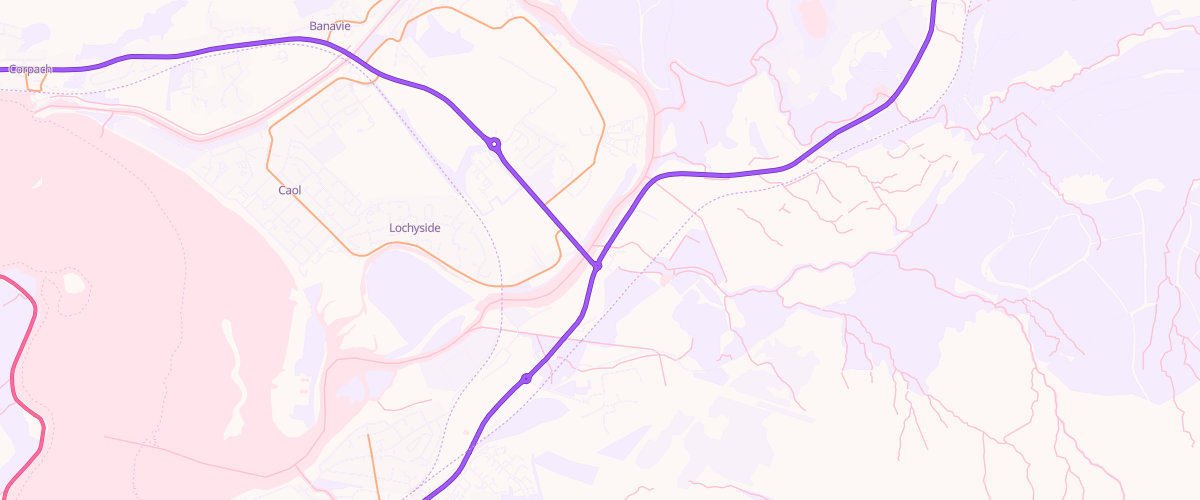 Map showing the location of Shell Fort William