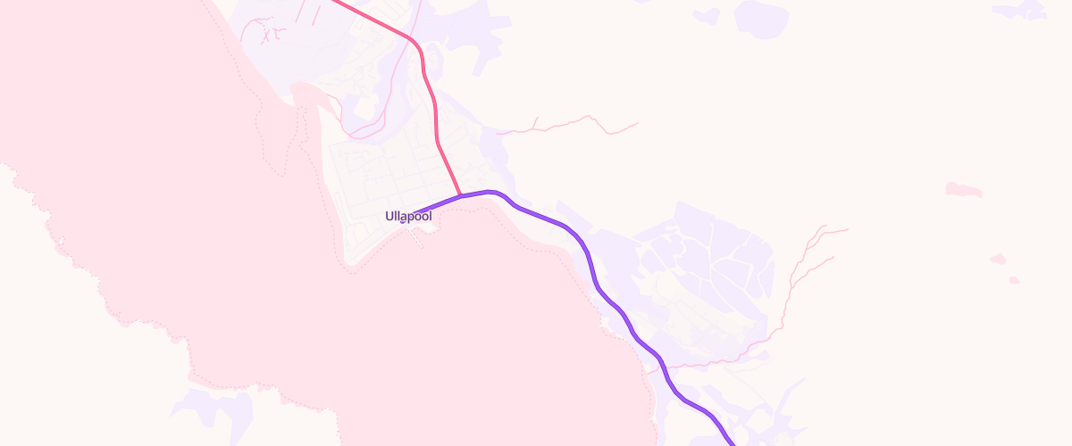 Map showing the location of Lochbroom Filling Staion
