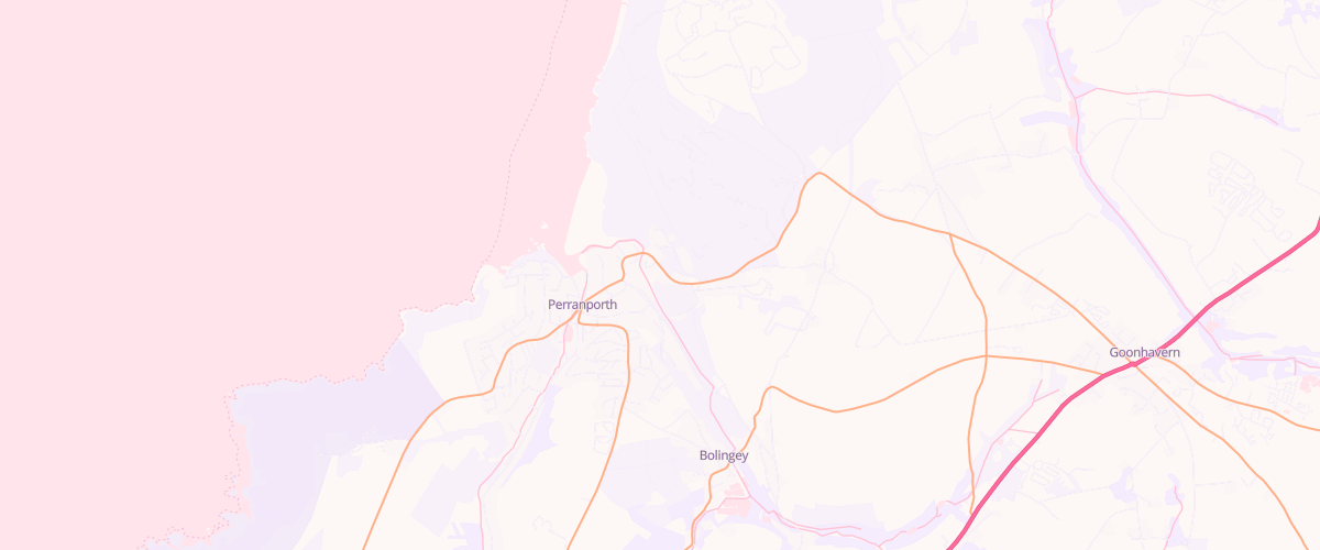 Map showing the location of Perranporth Services Ltd