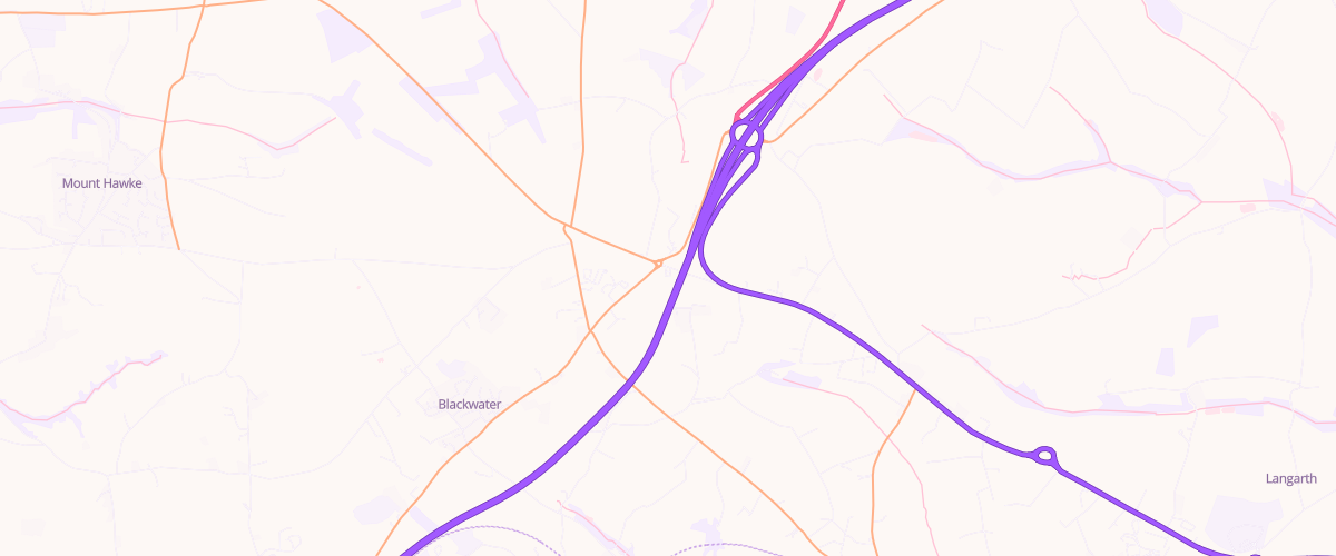 Map showing the location of Mfg Chiverton Cross