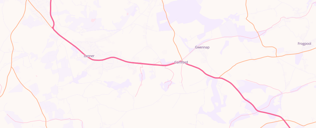 Map showing Cornwall Kawasaki Centre Limited, Redruth