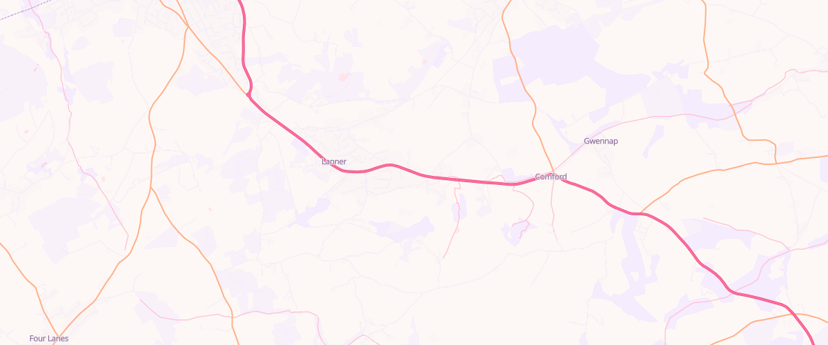 Map showing the location of Lanner