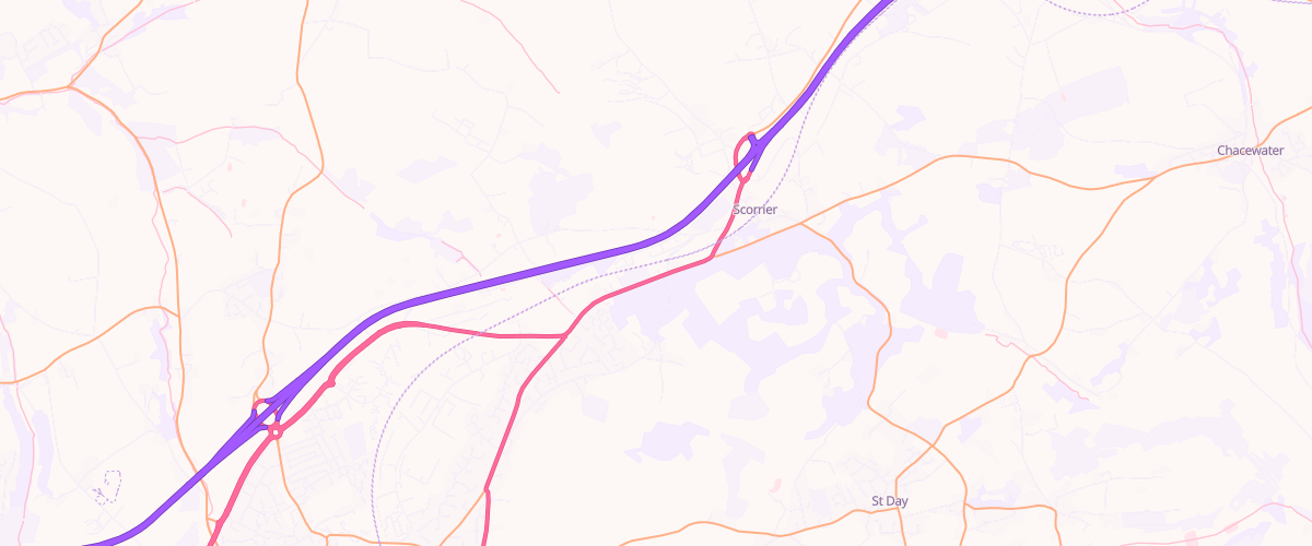 Map showing the location of Elite Garages Scorrier