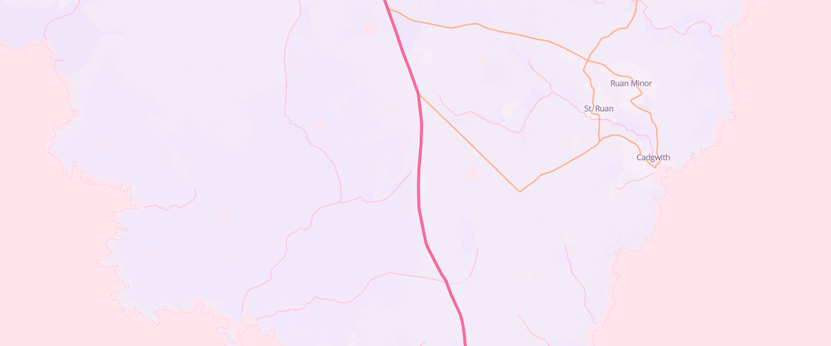 Map showing the location of Kynange Garage