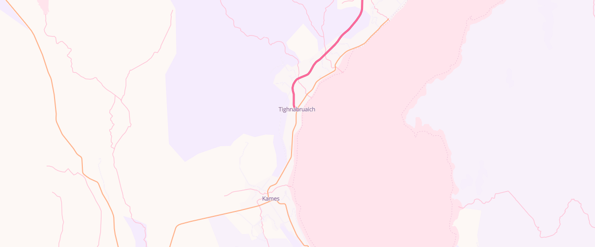 Map showing the location of Tighnabruaich Community Service Station