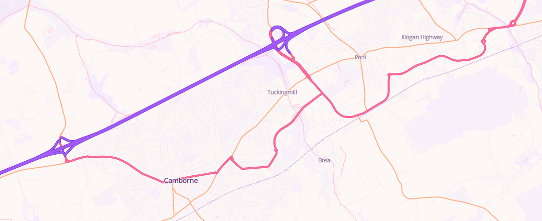 Map showing Anton Parris Motorcycles Ltd, Camborne