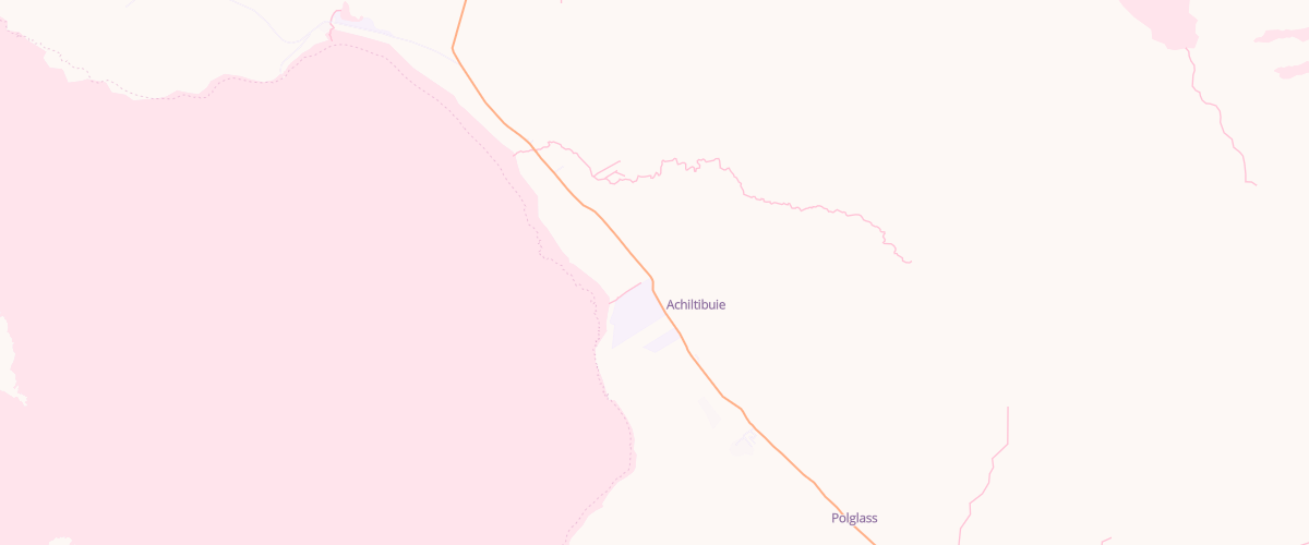Map showing the location of Achiltibuie Stores