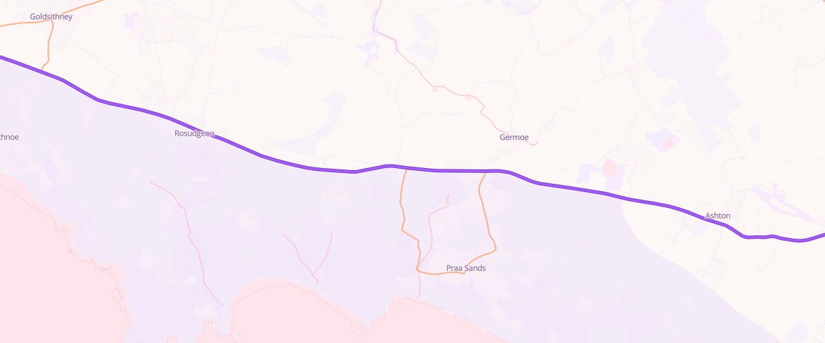 Map showing the location of Spar Newtown