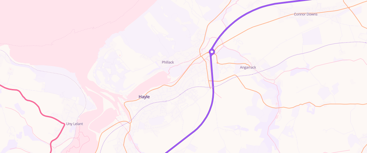 Map showing the location of Beatrice Filling Station