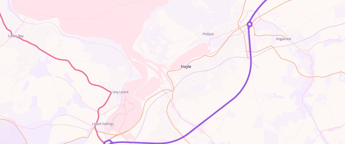 Map showing the location of Central Garage